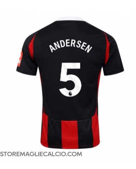 Fulham Joachim Andersen #5 Maglia Gara Trasferta Repliche 2024-25 Maniche Corte Fulham Joachim Andersen #5 Maglia Gara Trasferta Repliche 2024-25 Maniche Corte